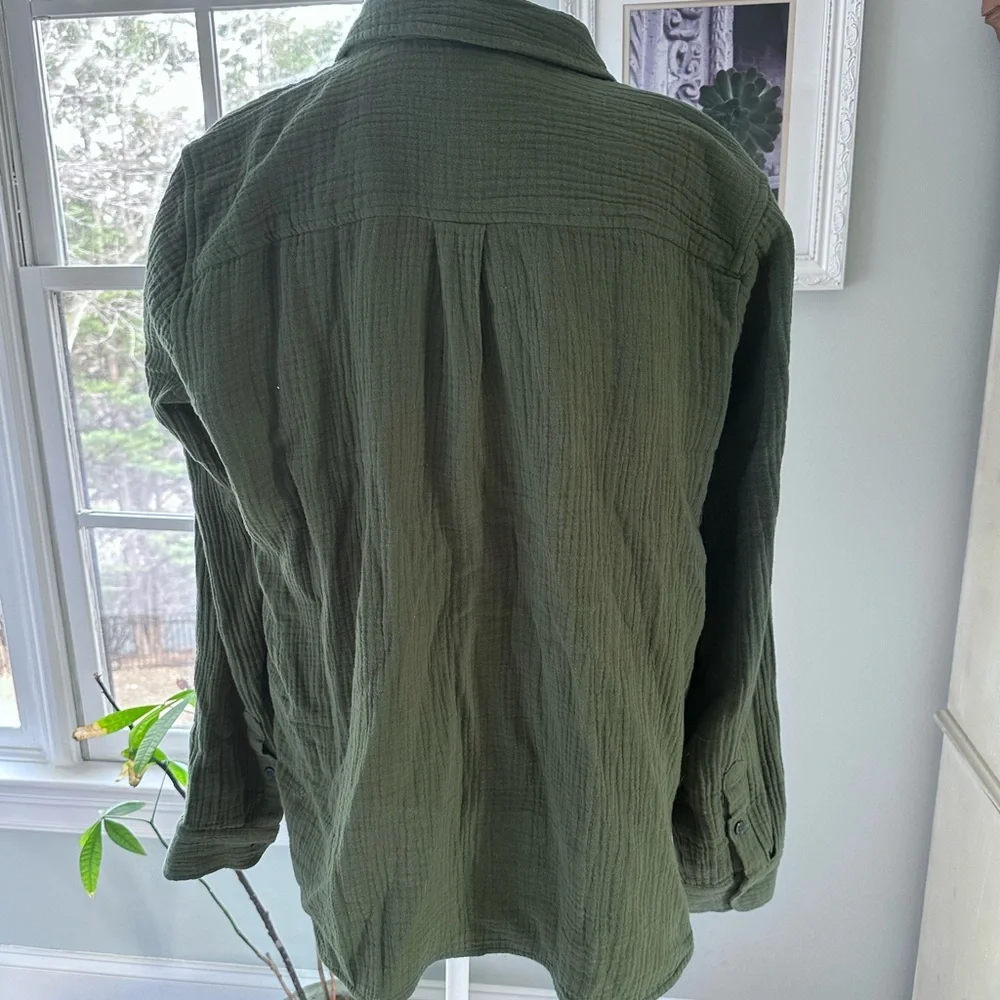 J. Crew Olive Green Lightweight Shirt Jacket